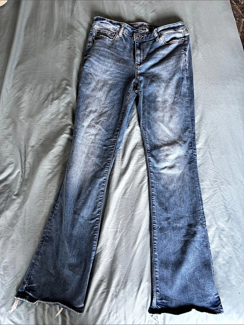 American Eagle High-Rise Skinny Kick Jeans Blue Waist 10